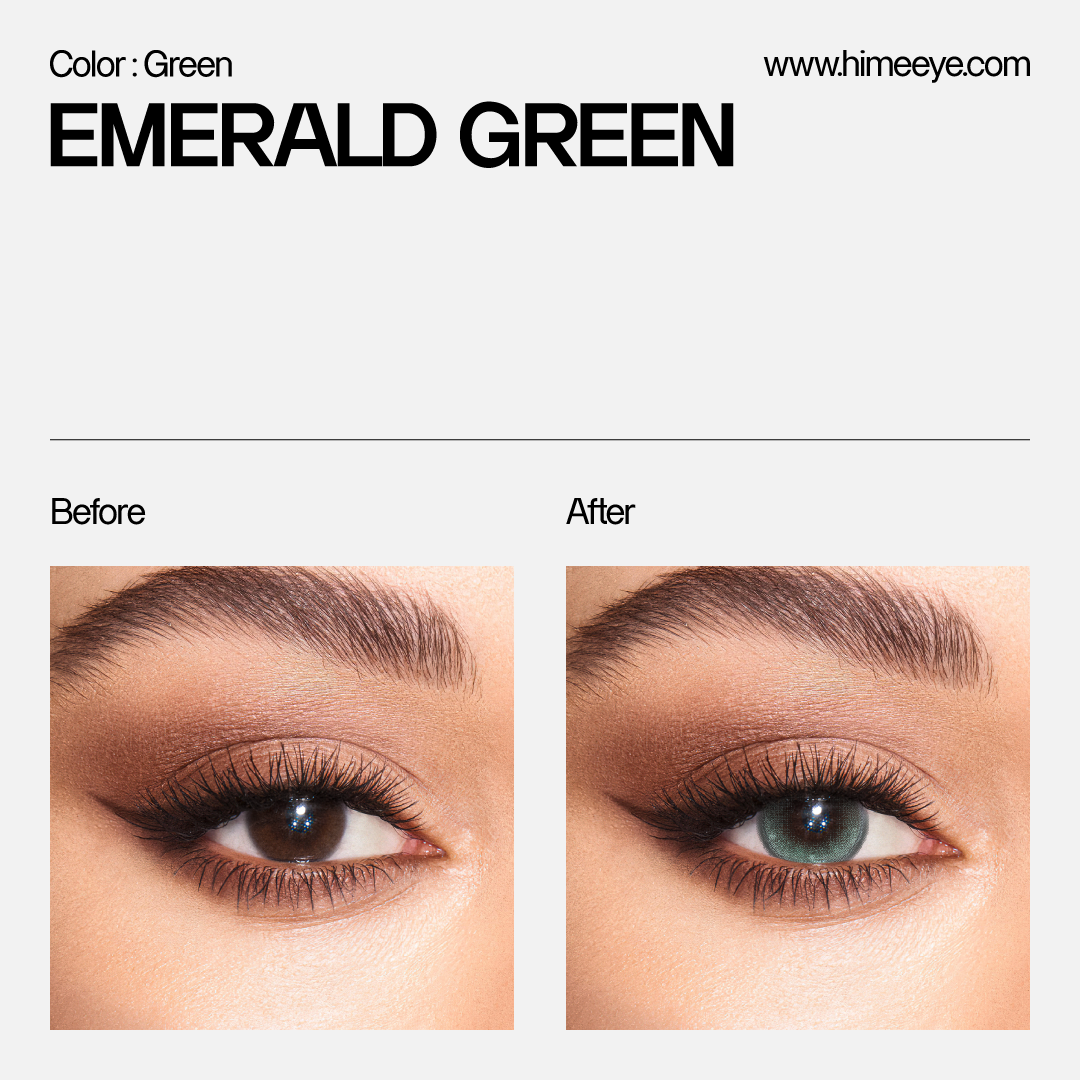 Hime Emerald Green Contact Lenses | 1 Day ,10pcs