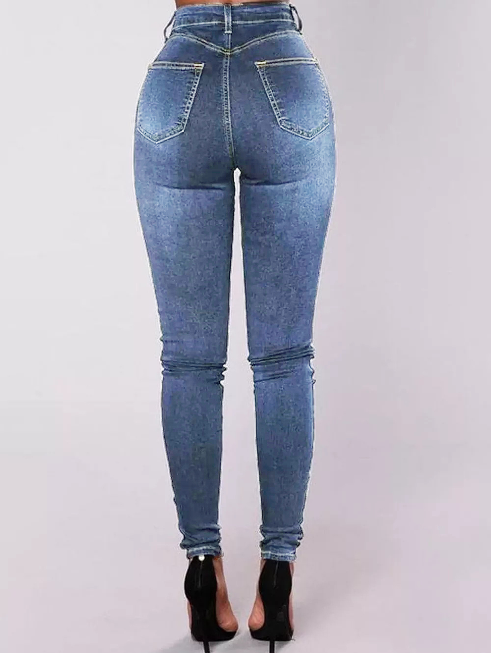 🔥🔥🔥🔥2023 Double Buttoned With High Waist Skinny Jeans
