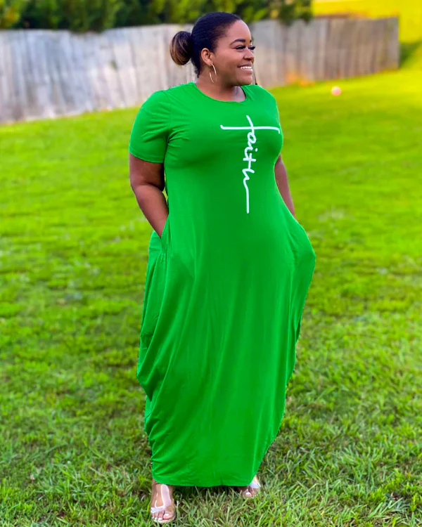 Faith Maxi Dress Fit Everyone