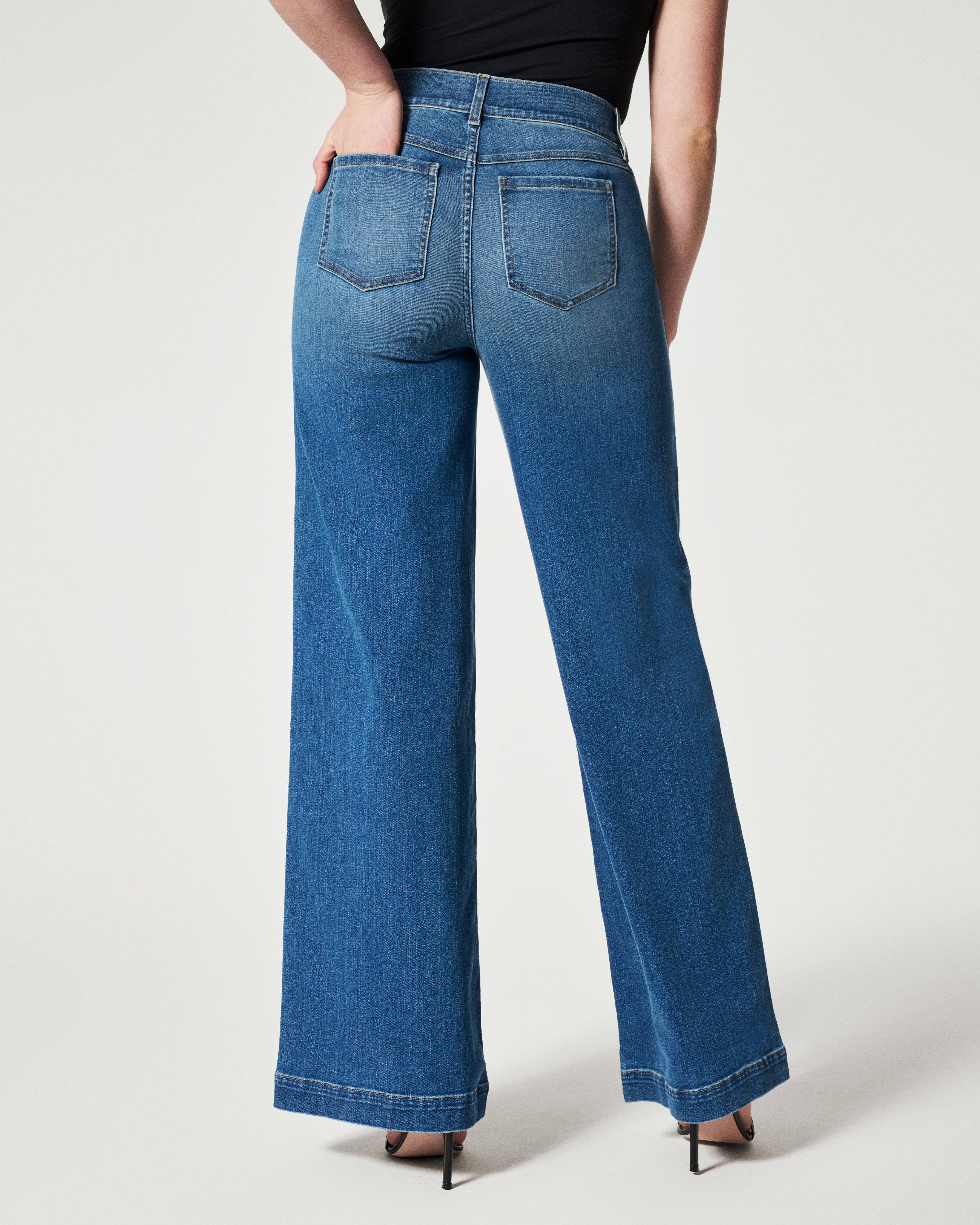 👖NEW SEAMED FRONT WIDE LEG JEANS