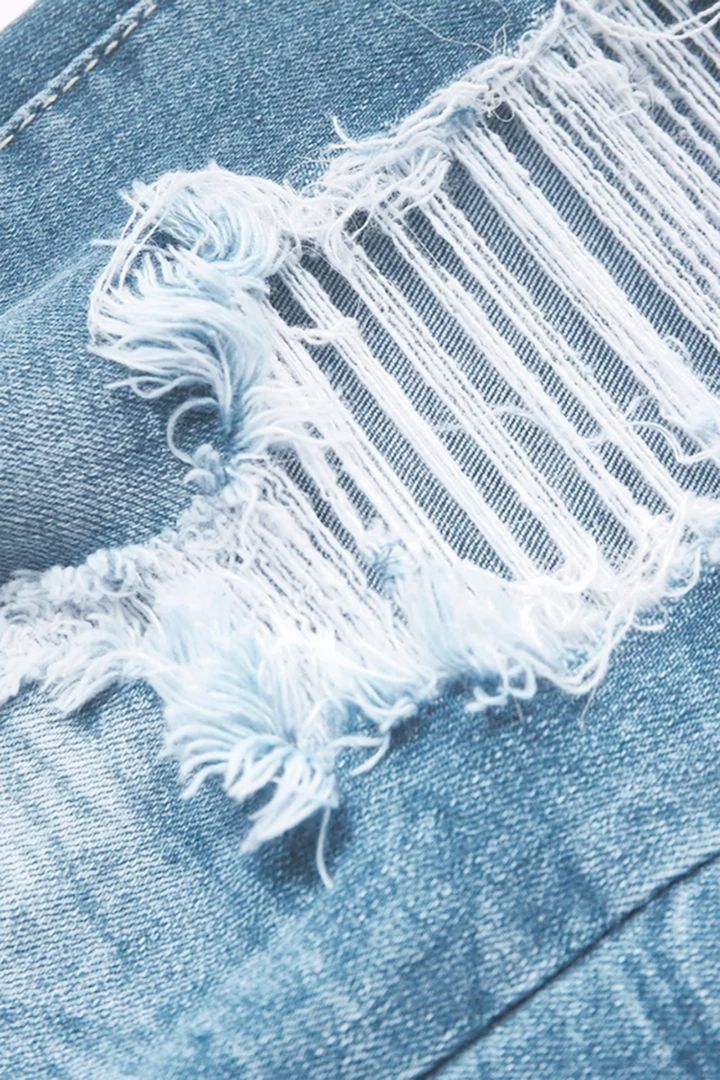 Vintage Ripped Low Waist Jeans