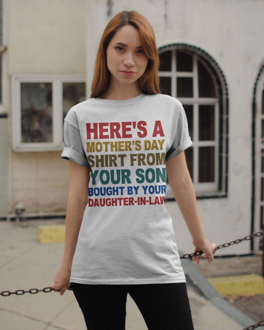 🎁Here's A Mother's Day Shirt From Your Son - Best Gift For Mom Classic T-Shirt🔥
