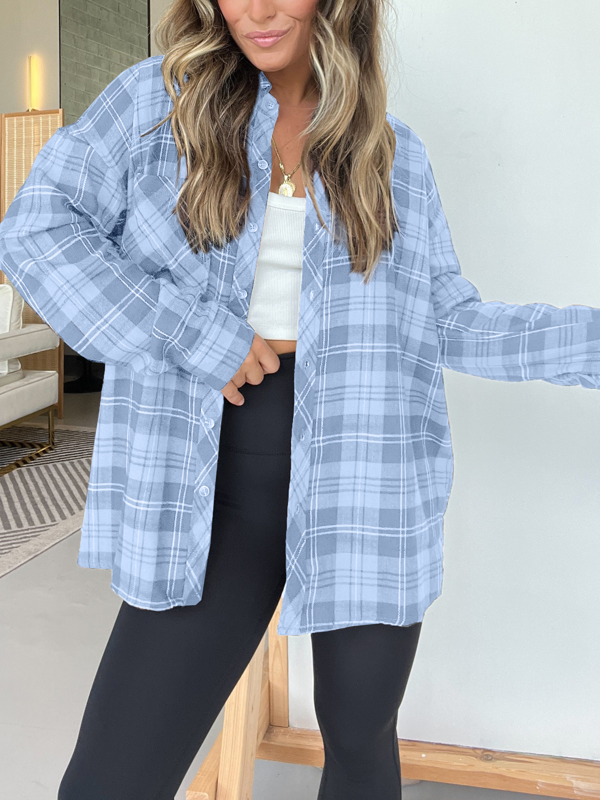 Ultra Soft Flannel Plaid Shirt with Pocket (Buy 2 Free Shipping)