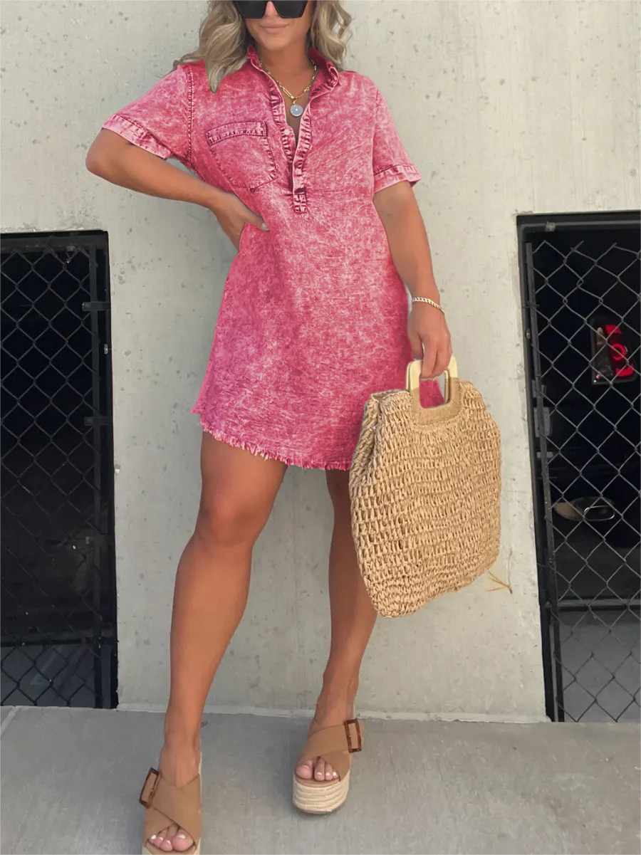 ✨WOMEN'S WASHED SHIRT DRESS (BUY 2 FREE SHIPPING)