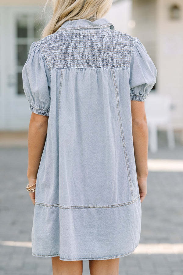 WOMEN'S DENIM BABYDOLL DRESS (BUY 2 FREE SHIPPING)