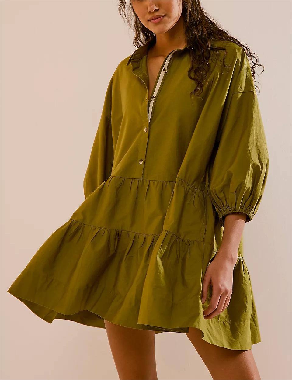 A-line Babydoll Mini Dress