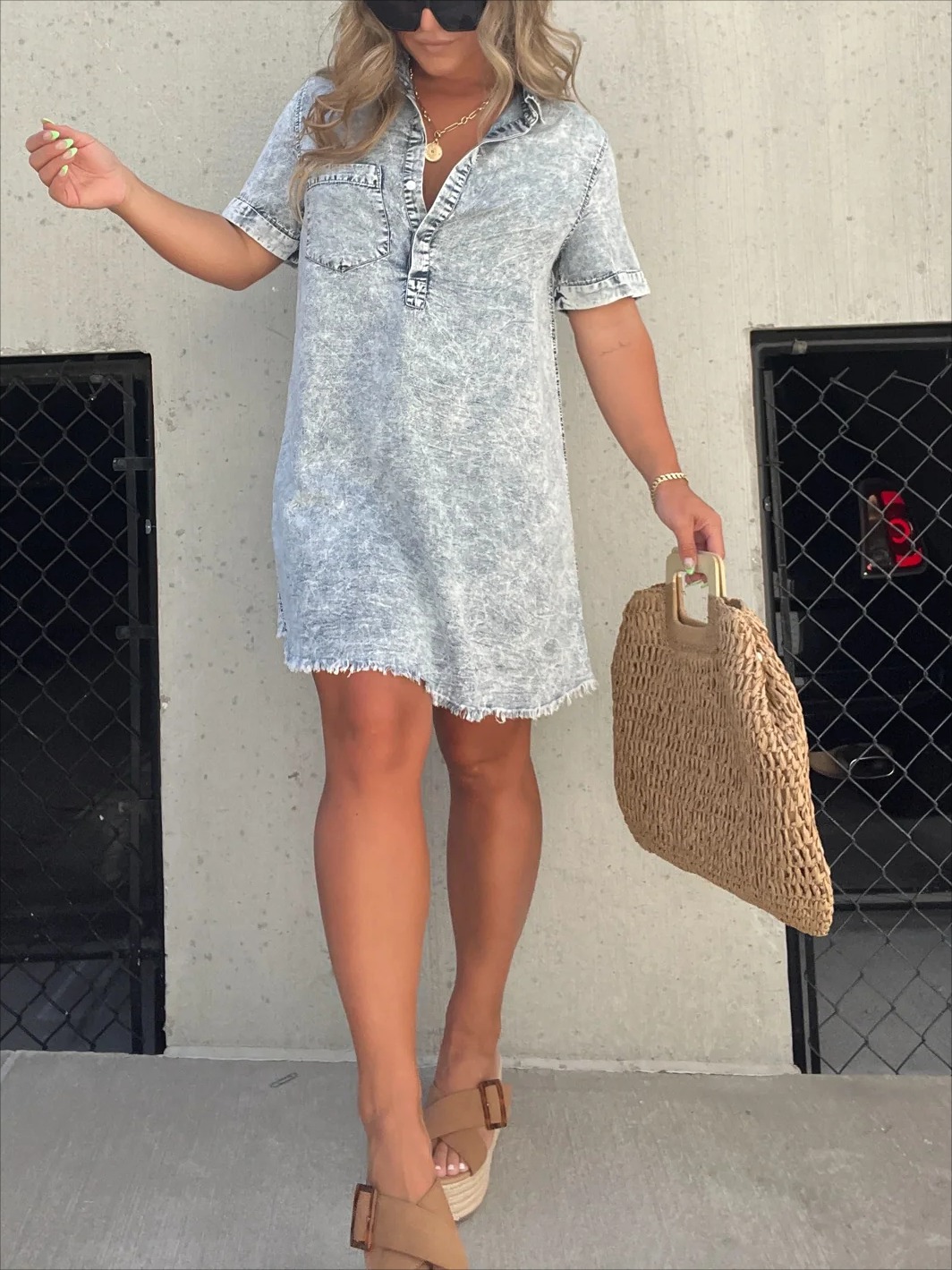 ✨WOMEN'S WASHED SHIRT DRESS (BUY 2 FREE SHIPPING)