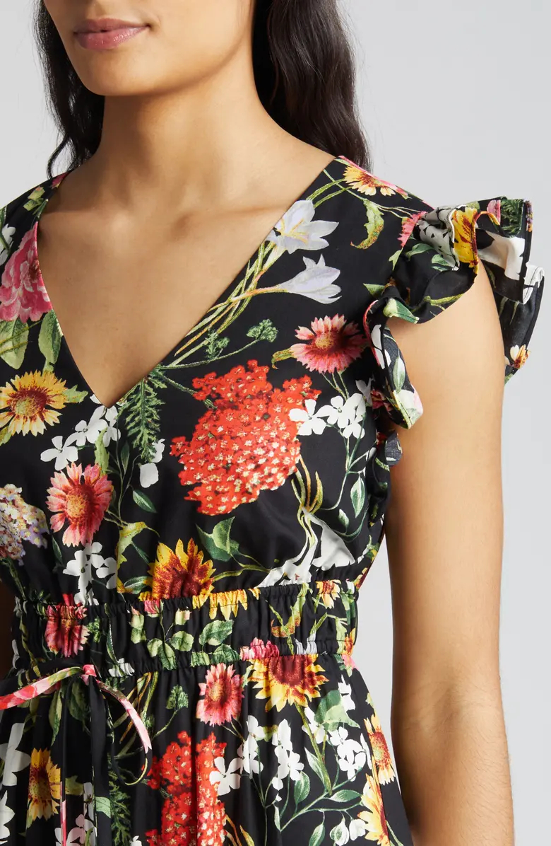 FLORAL TIERED COTTON MAXI DRESS👗(BUY 2 FREE SHIPPING)