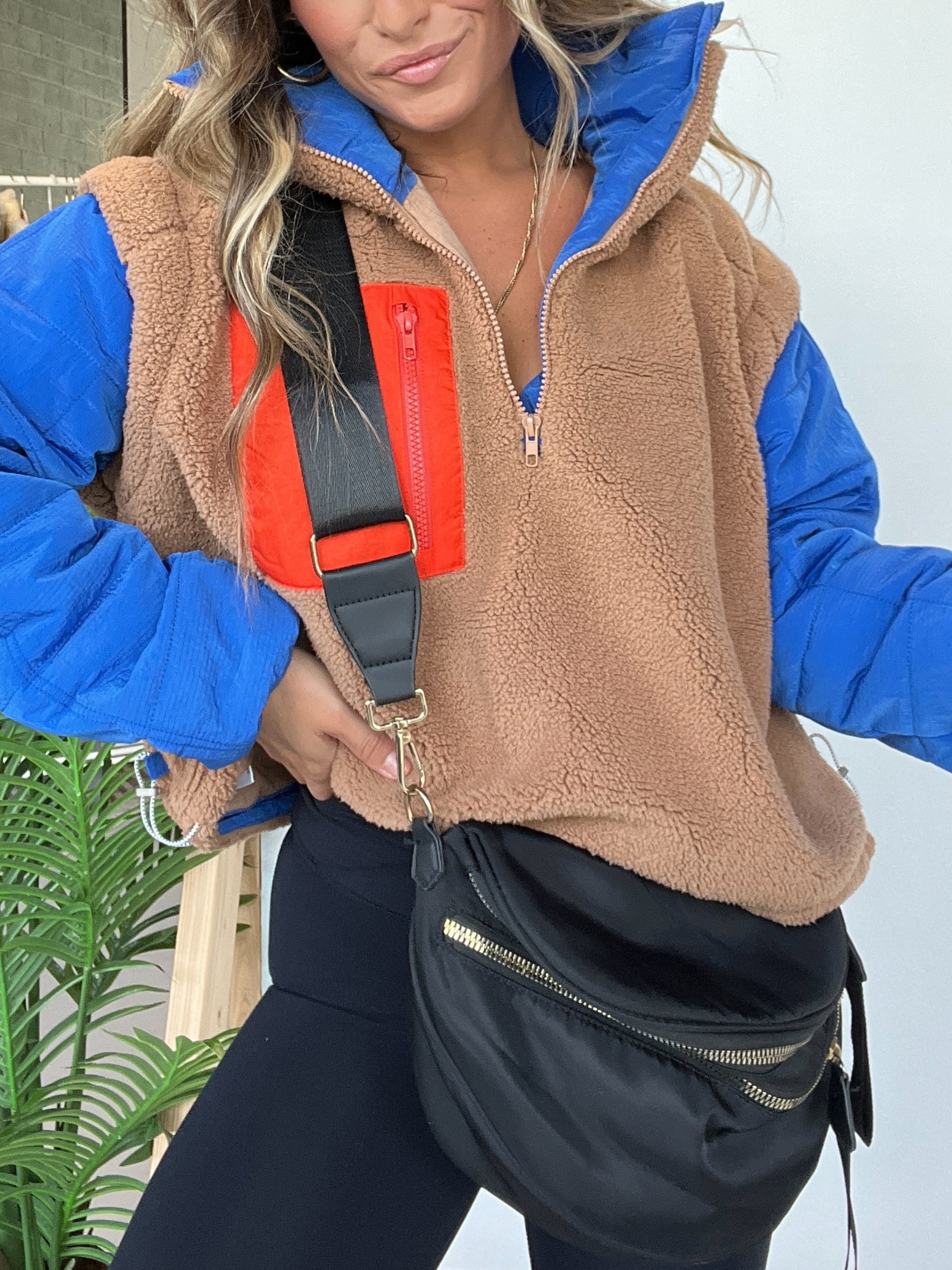 Fleece Color Block Pullover (Buy 2 Free Shipping)