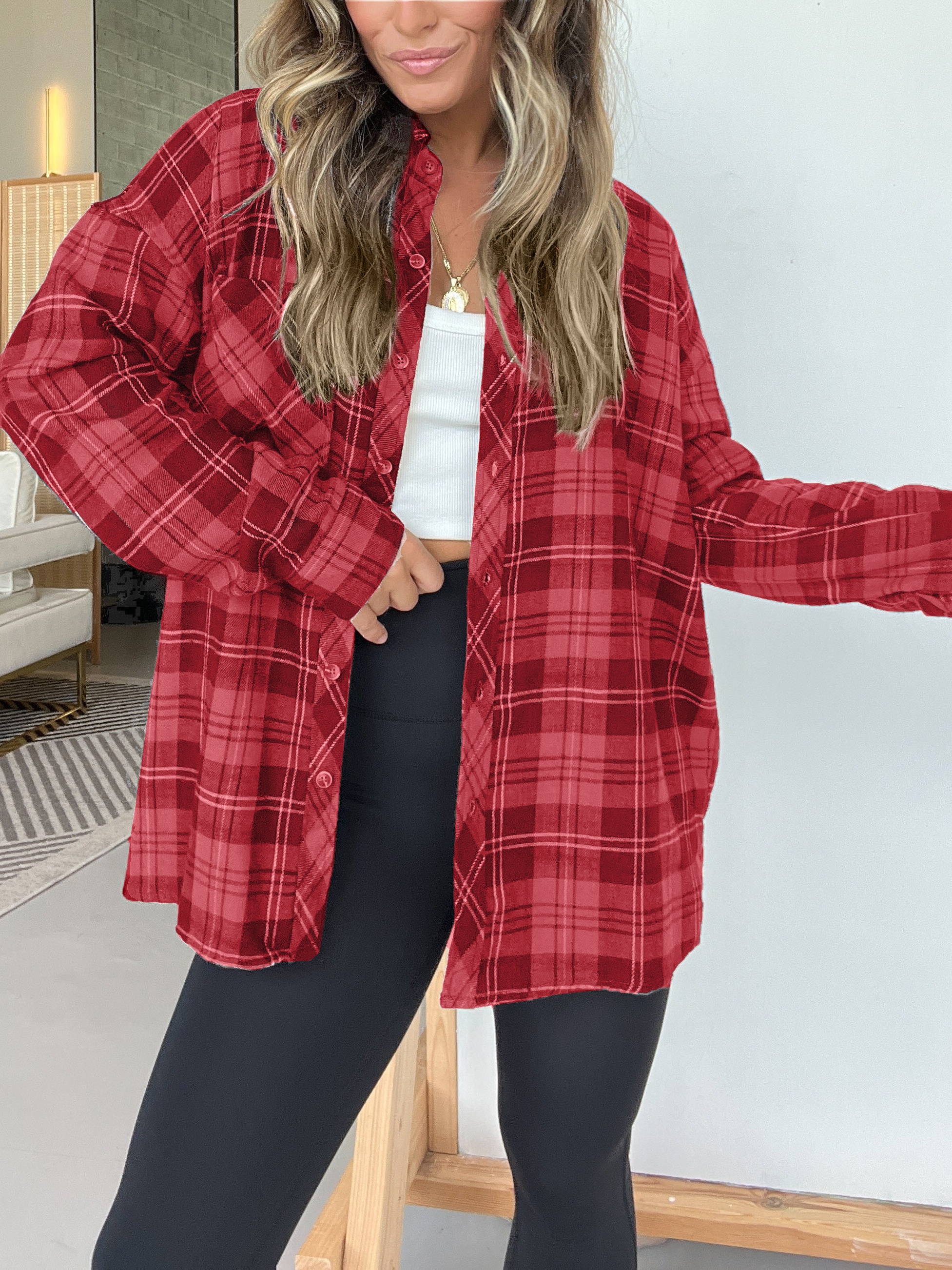 Ultra Soft Flannel Plaid Shirt with Pocket (Buy 2 Free Shipping)