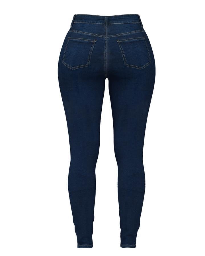 🔥HotSale🔥-Double Breasted High Waist Skinny Jeans