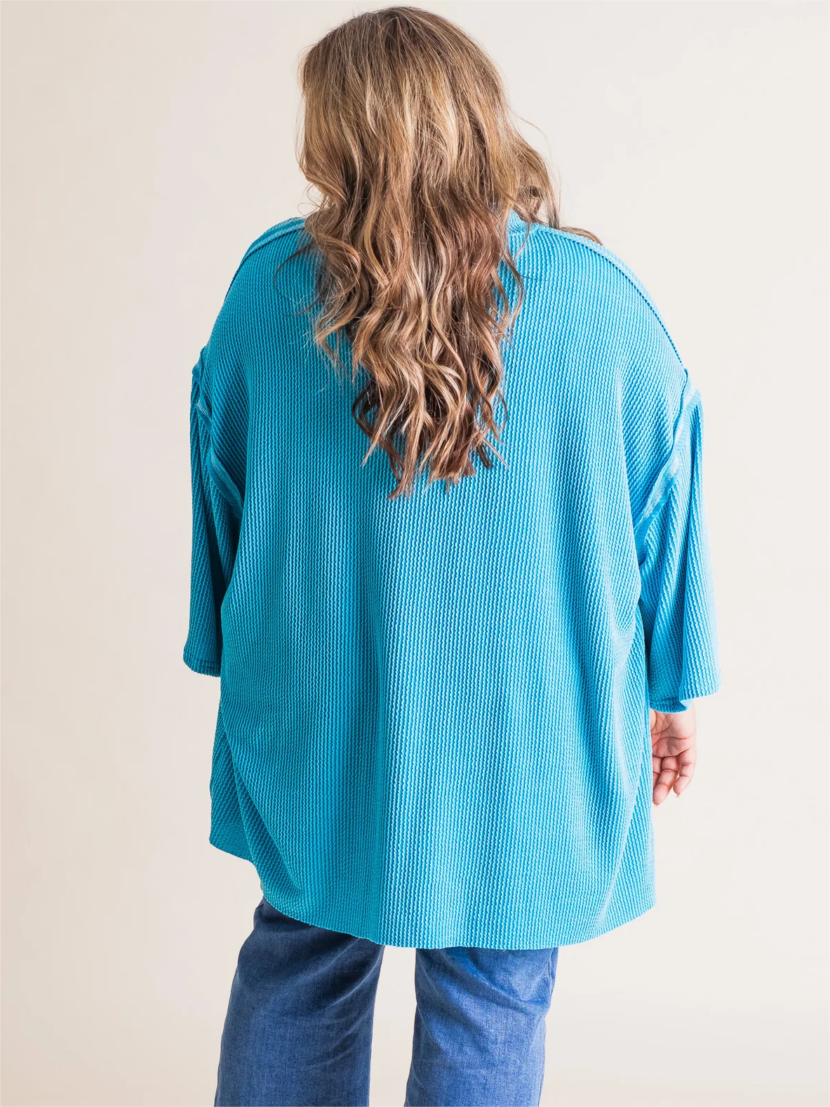 Women's super loose large version of short -sleeved front pocket design(50% OFF🔥)