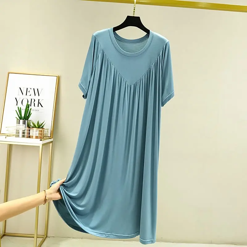 🔥LAST DAY 50% OFF 🔥Super Soft Comfortable Short Sleeve Loose Pajama Dress