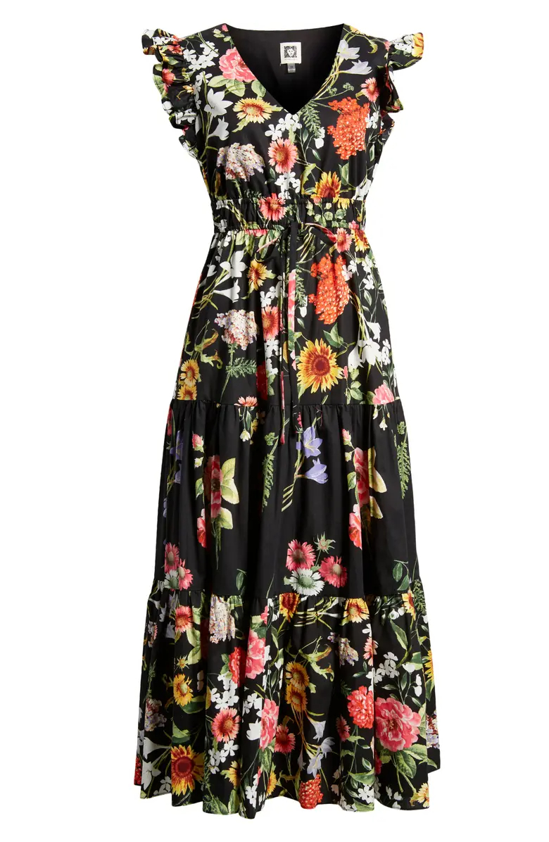 FLORAL TIERED COTTON MAXI DRESS👗(BUY 2 FREE SHIPPING)