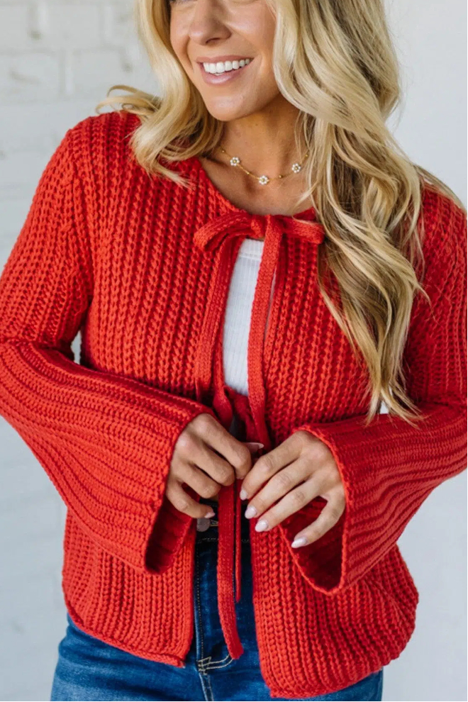 Bow Tied Low Gauge Sweater