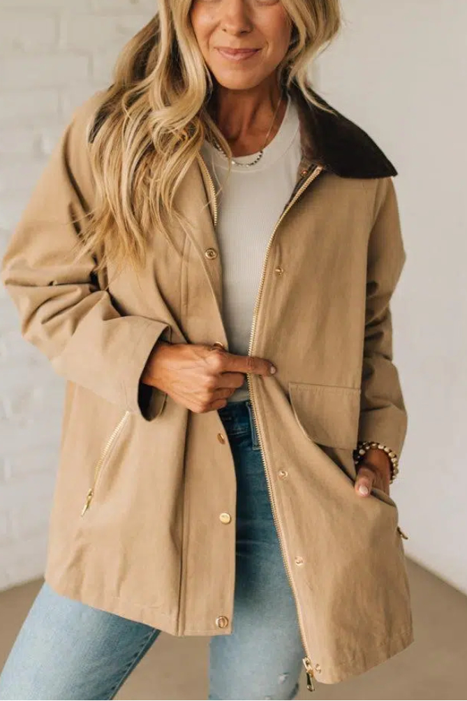 Corduroy Collar Barn Jacket