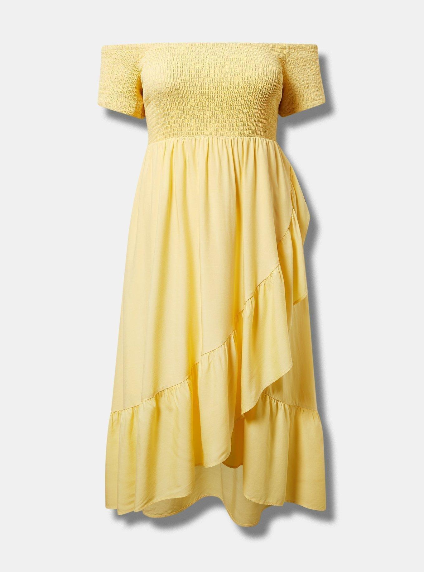 OFF-Shoulder Tulip Hem Dress