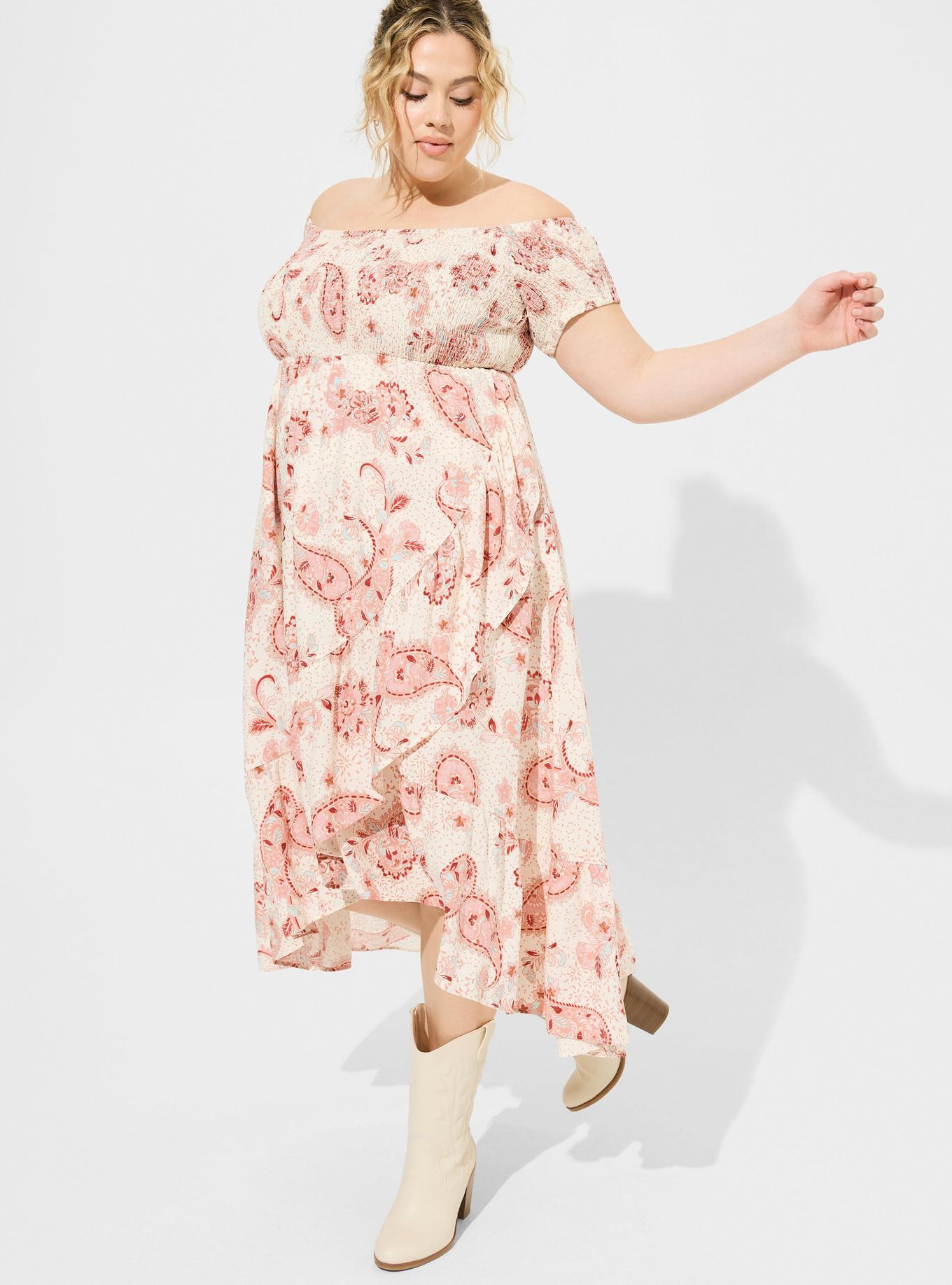 OFF-Shoulder Tulip Hem Dress
