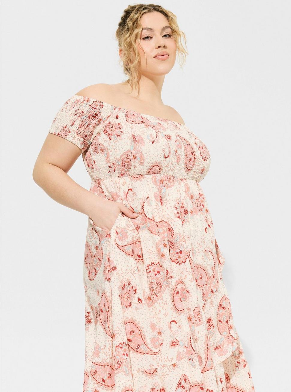 OFF-Shoulder Tulip Hem Dress