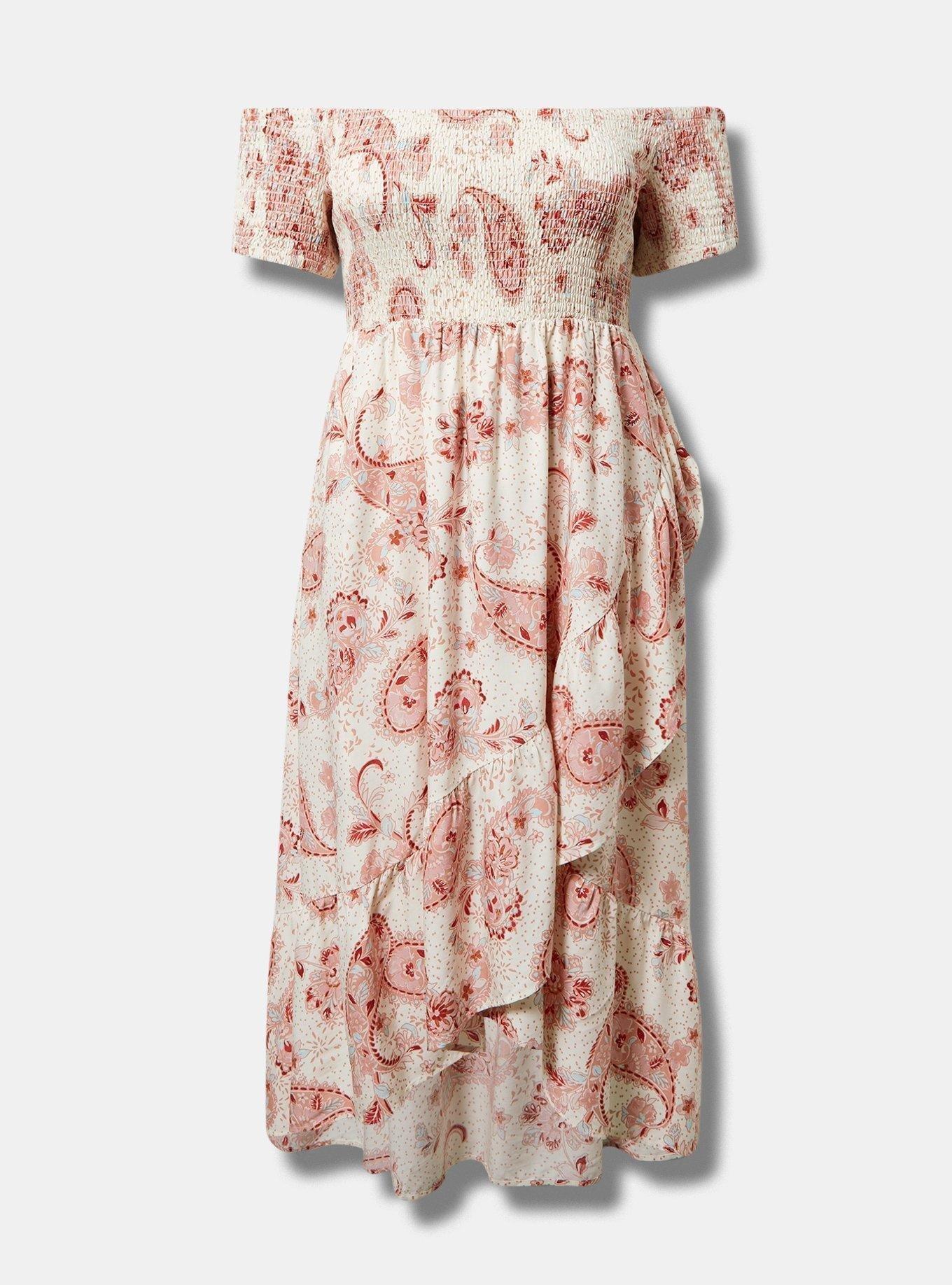 OFF-Shoulder Tulip Hem Dress