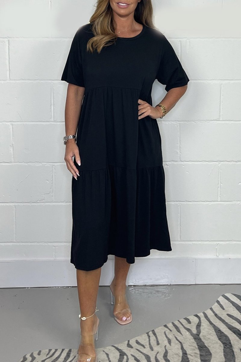 Coral T Shirt Smock Dress