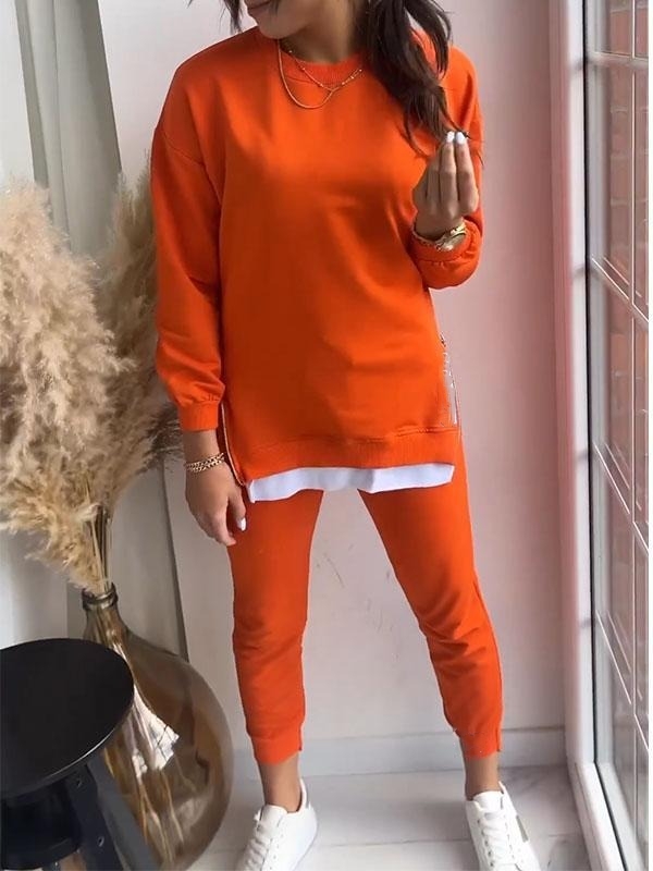 Women's Patchwork Imitation Two-piece Set