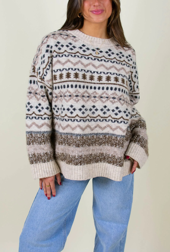 Christmas "Fun With Patterns" Sweater (Buy 2 Free Shipping)