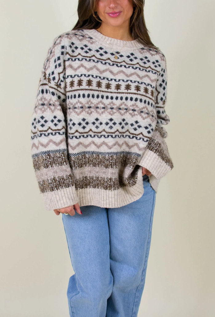 Christmas "Fun With Patterns" Sweater (Buy 2 Free Shipping)