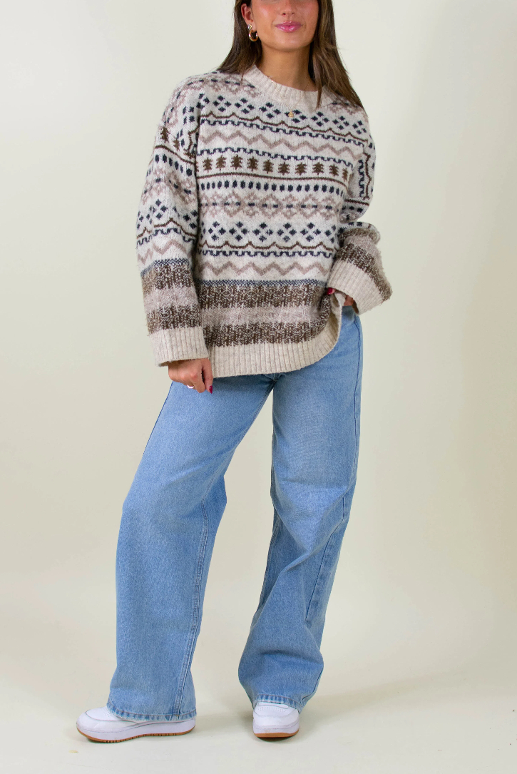 Christmas "Fun With Patterns" Sweater (Buy 2 Free Shipping)