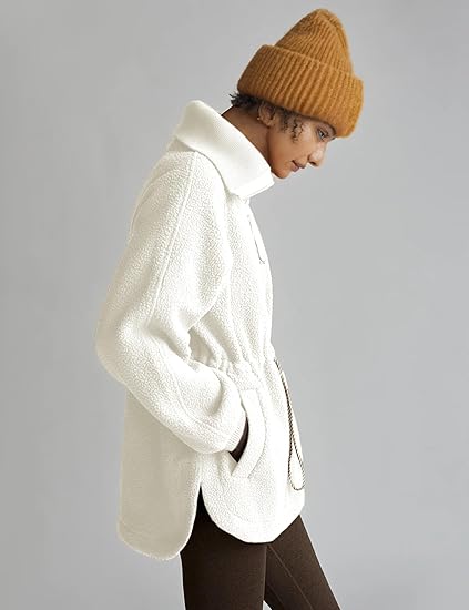 Women's Half Zip Pullover Fuzzy Sweater