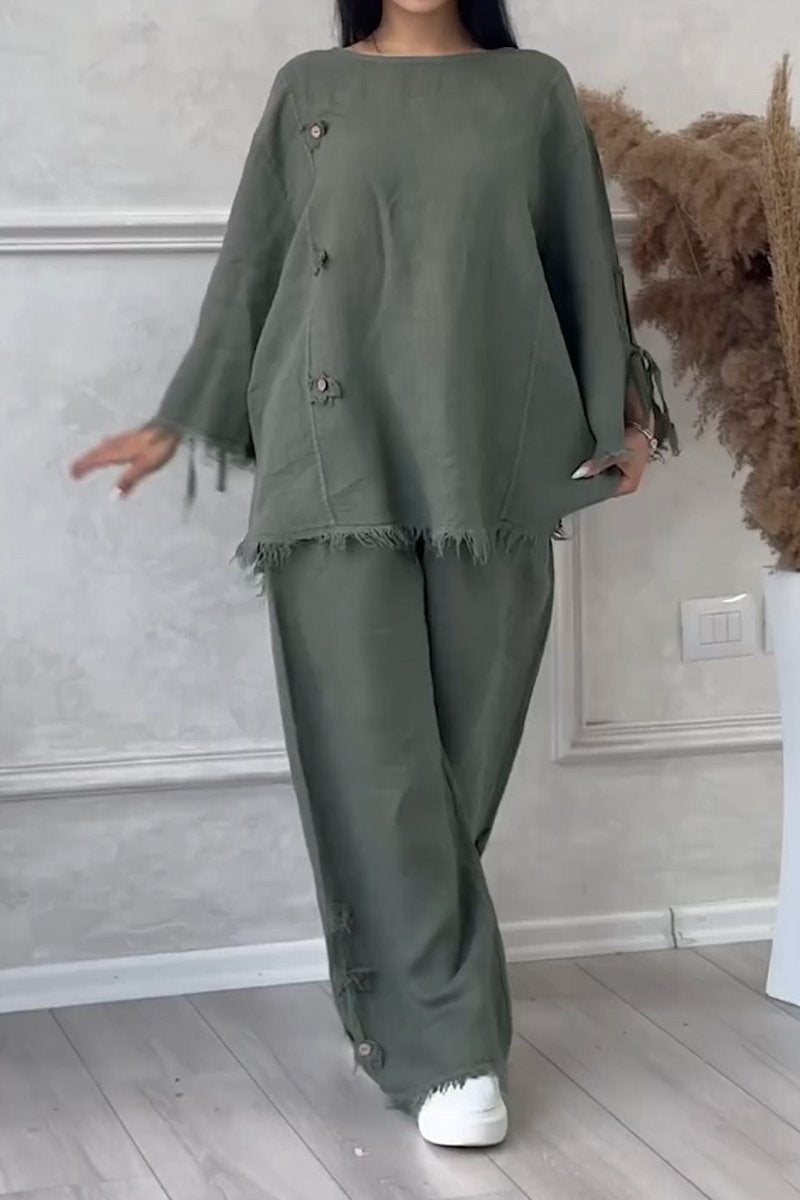 Cool Breathable Cotton and Linen Suit