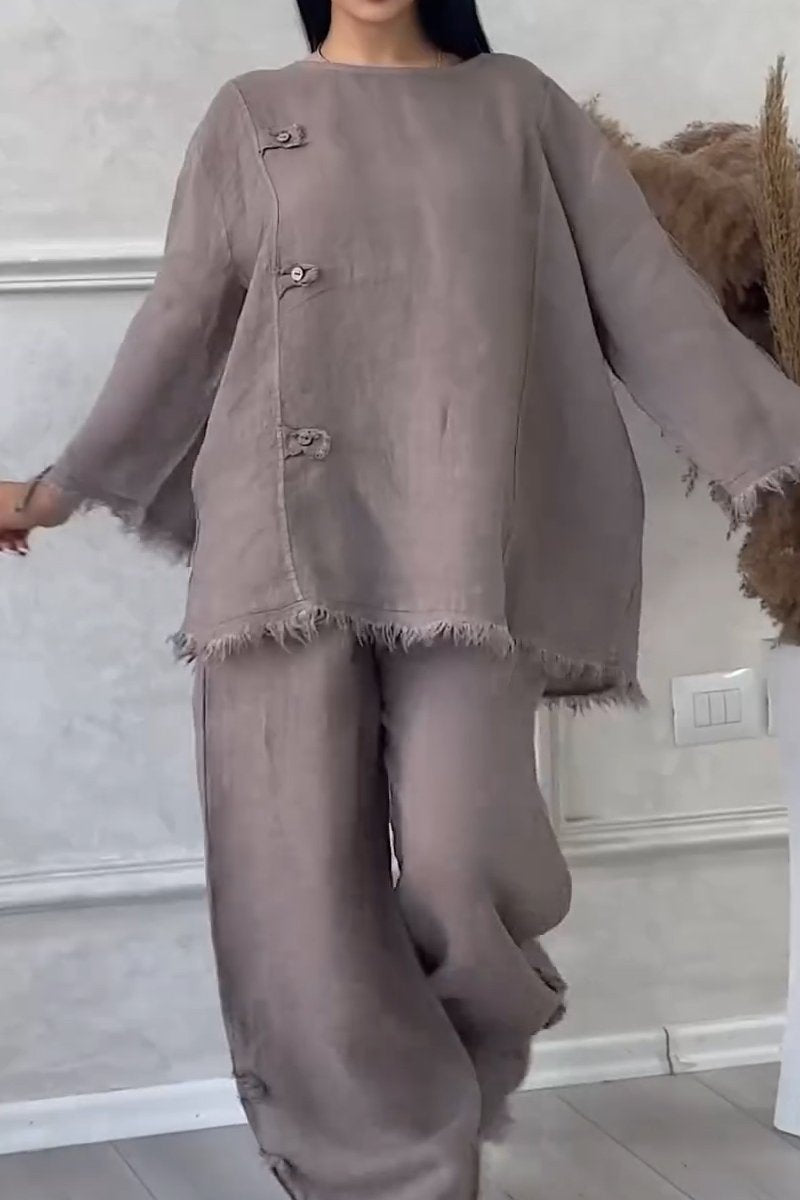 Cool Breathable Cotton and Linen Suit