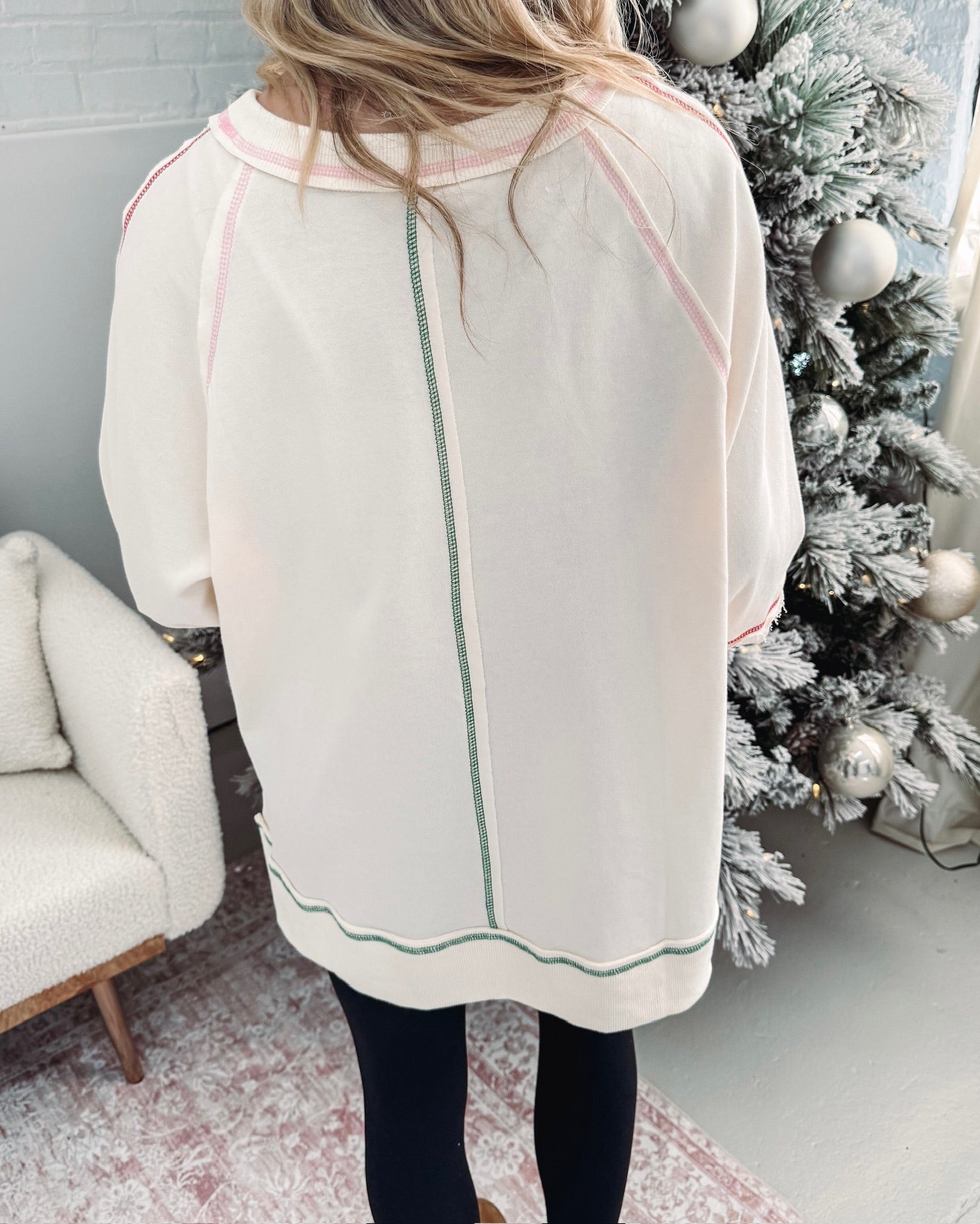 🎄Santa Bow Sequin Pullover (Buy 2 Free Shipping)