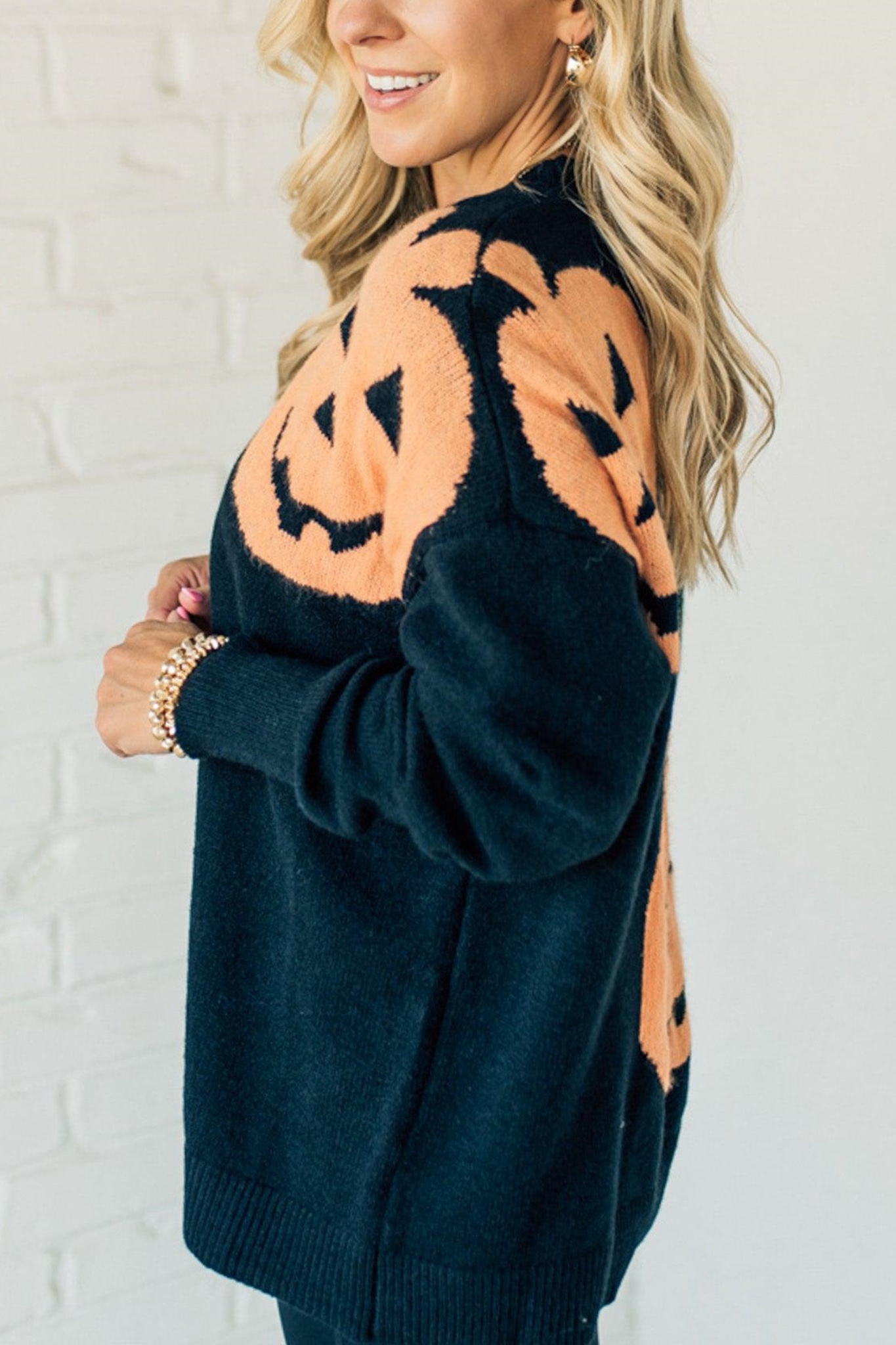 ✨Halloween Sale 50% Off - Oversized Pumpkin Sweater (Buy 2 Free Shipping)