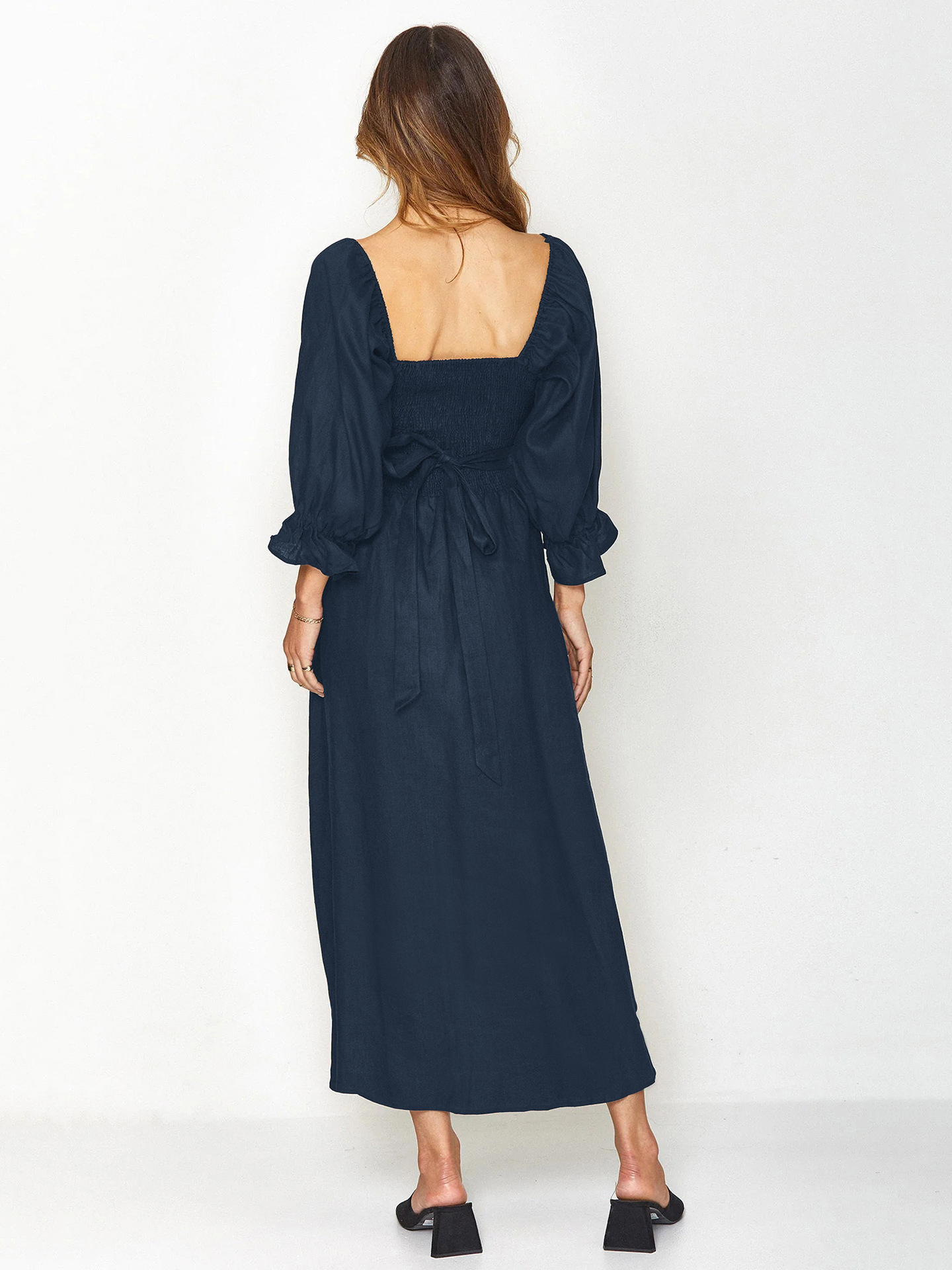 French ruffled multi-wear dress