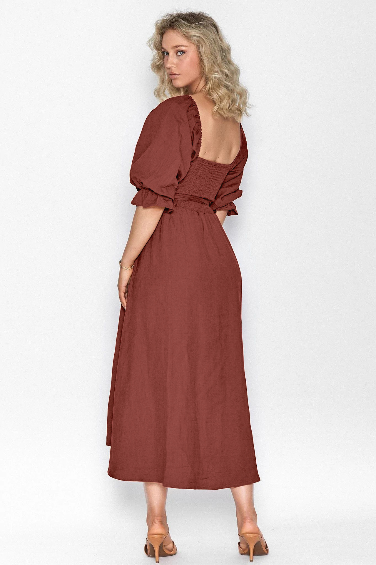 French ruffled multi-wear dress