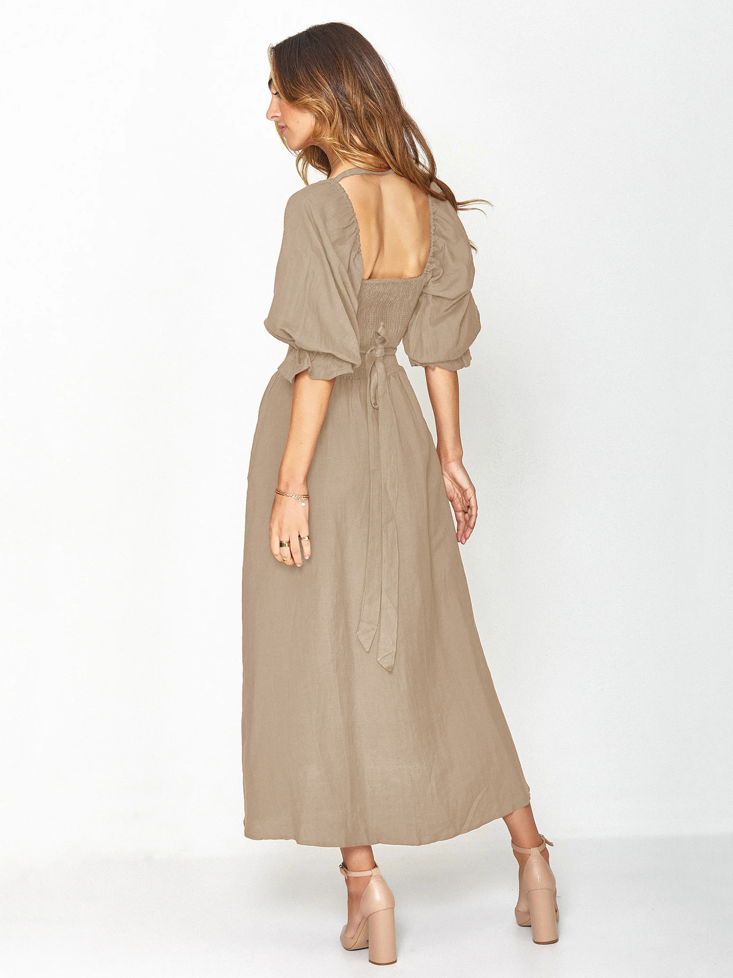 French ruffled multi-wear dress