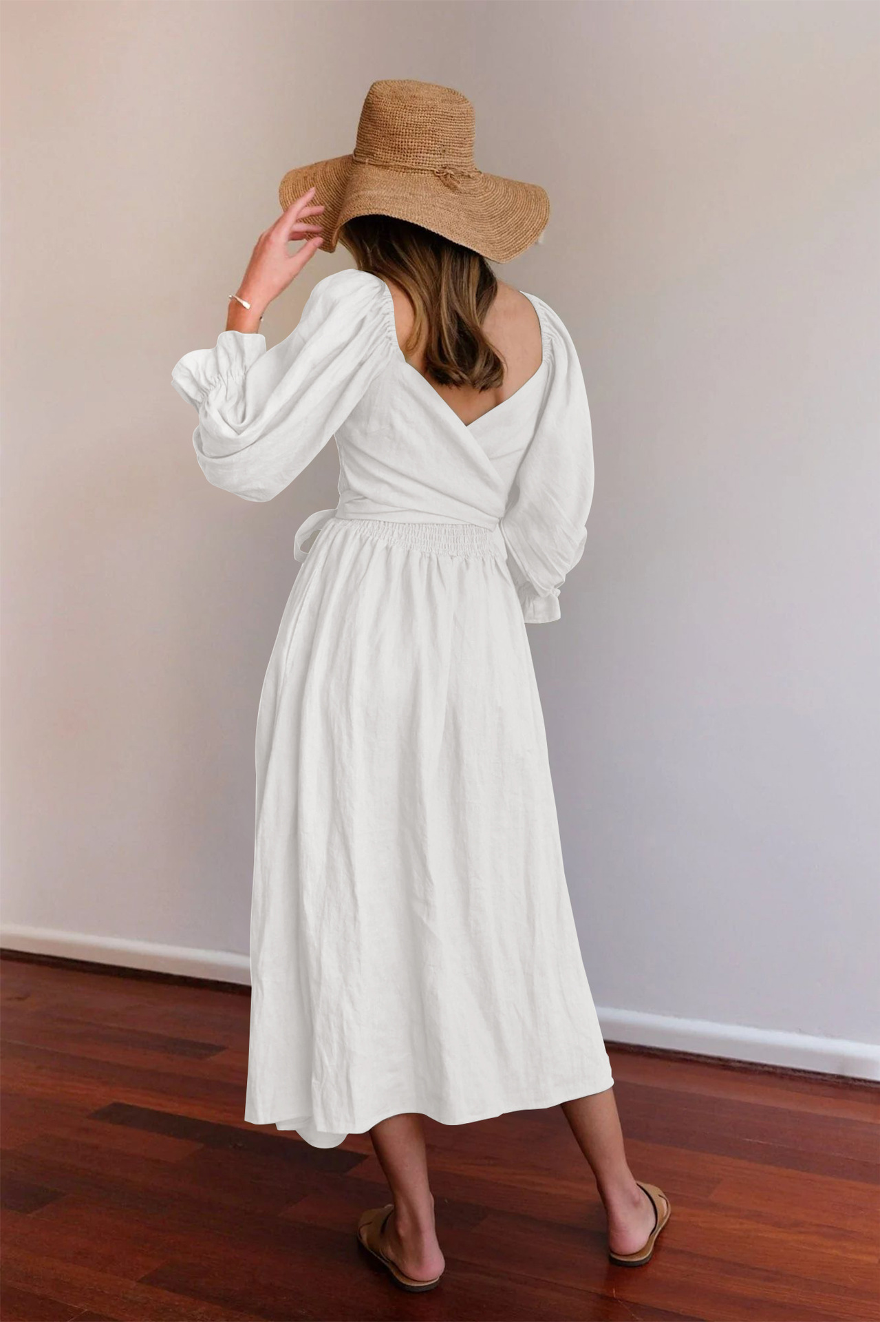 French ruffled multi-wear dress