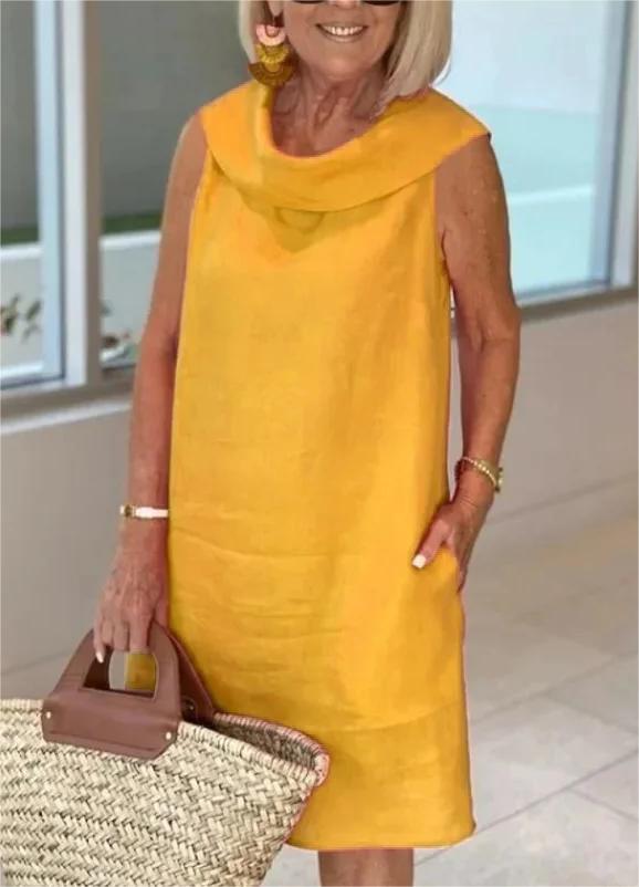 Women's Casual Solid Color Long sleeve Midi Dress