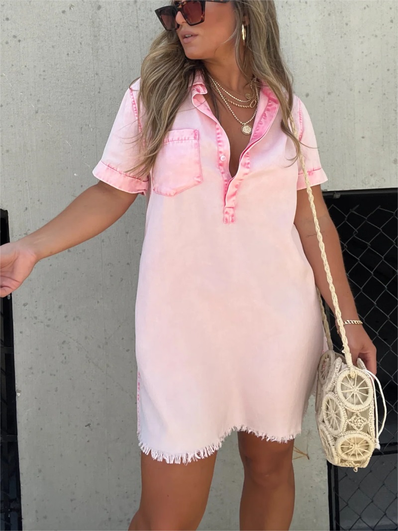 Women's Washed Shirt Dress (Buy 2 Free Shipping)