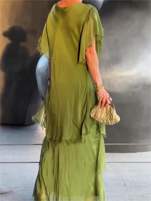 Elegant V-neck Maxi Dress