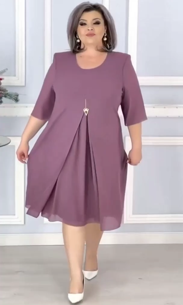 Elegant Loose Casual High-waisted Dress