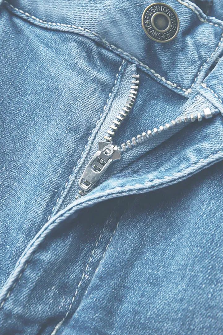 Vintage Ripped Low Waist Jeans