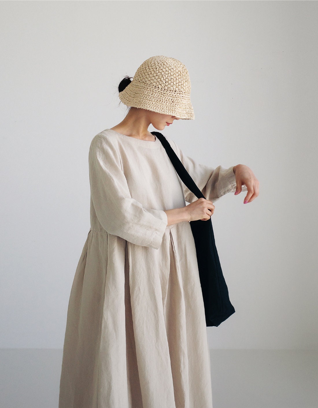 Ladies Summer Long Casual Cotton Dress