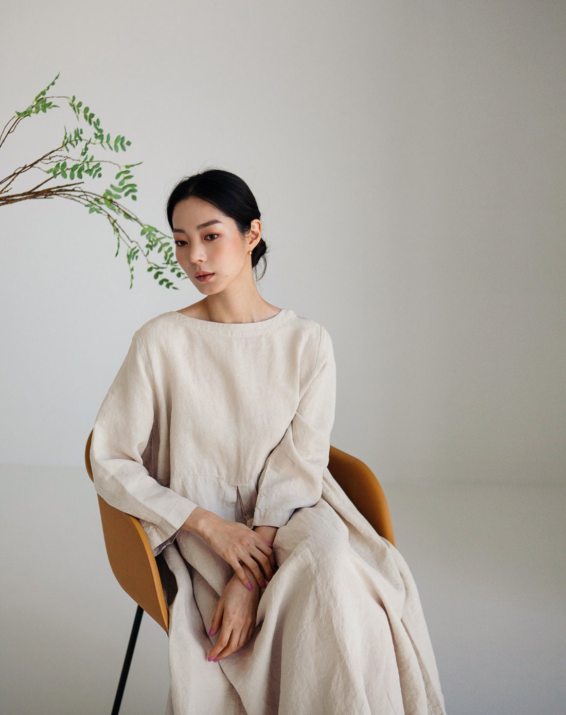 Ladies Summer Long Casual Cotton Dress