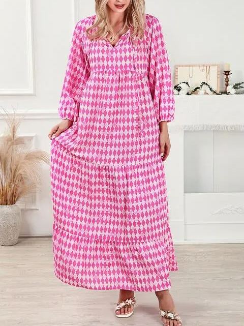 Women's Boho Puff Sleeve Maxi Dress (Buy 2 Free Shipping)