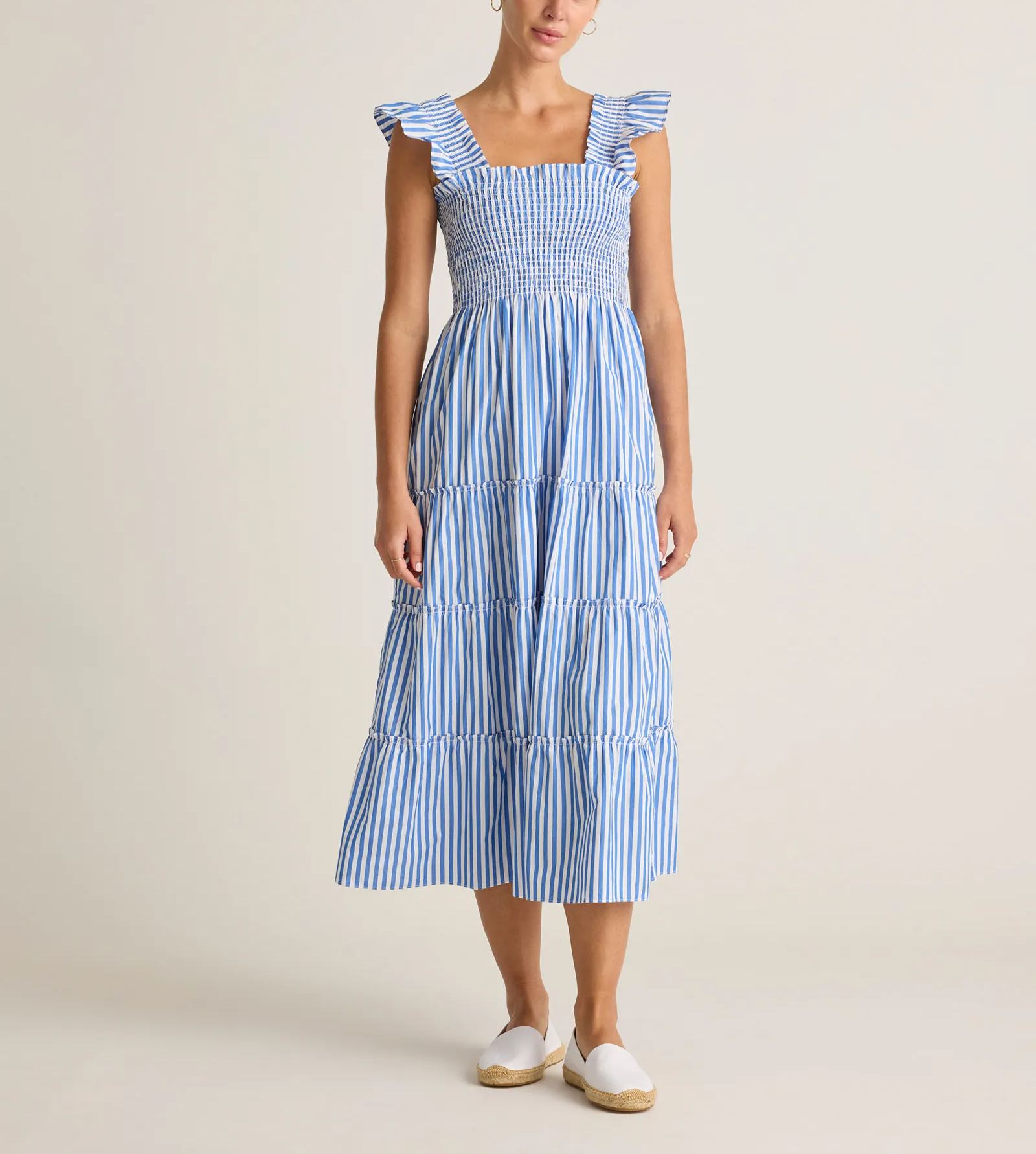 Smocked Midi Dress