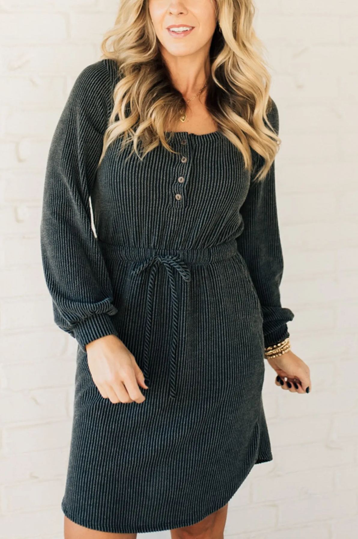 Women's New Corded Button Dress（Buy 2 Free Shipping）