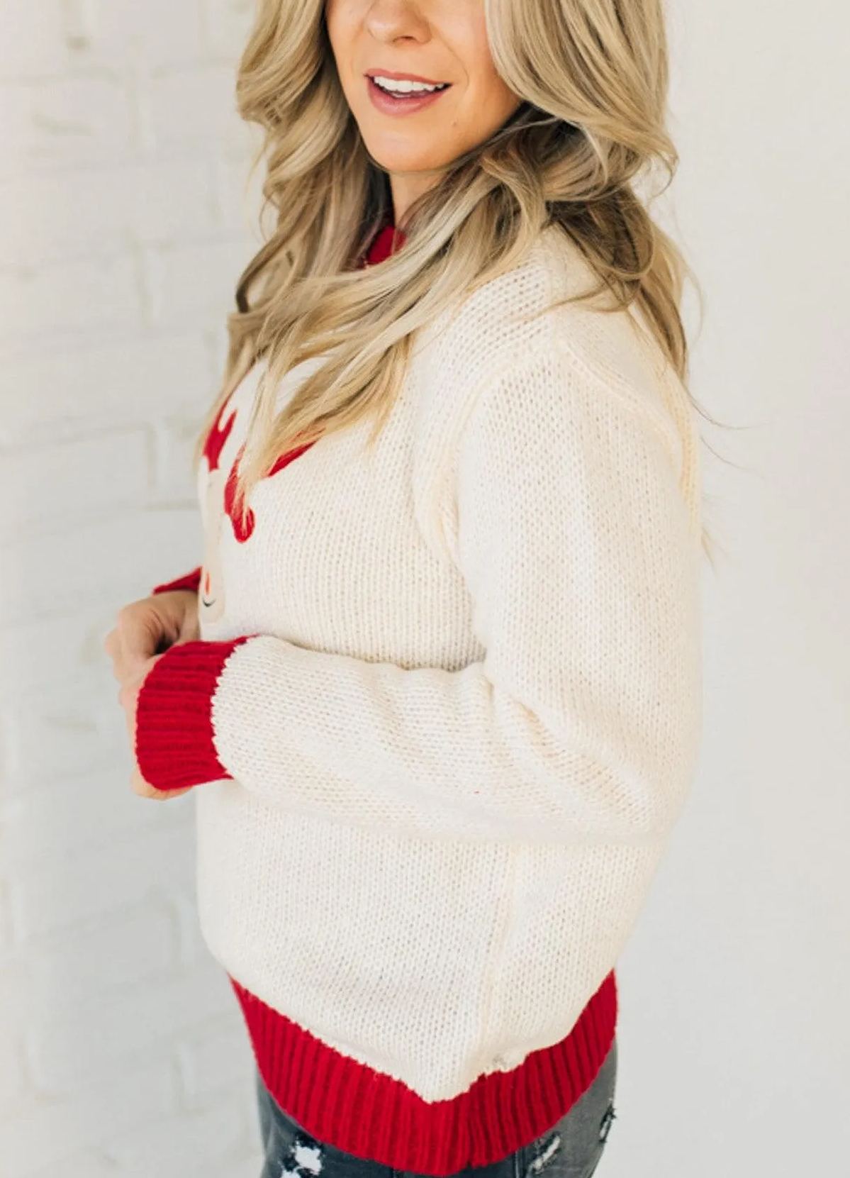Rudolph Contrast Sweater