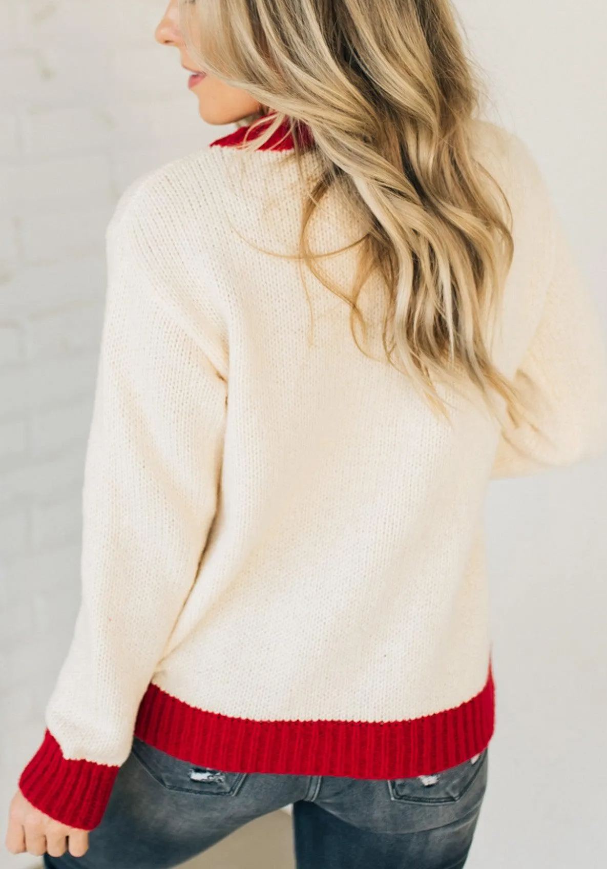 Rudolph Contrast Sweater